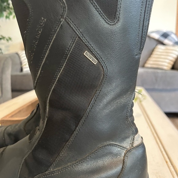 FRANK THOMAS Men's Size 12 Black Motorcycle Boots - Picture 5 of 12